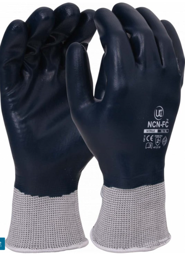 NCN-FC - Fully Coated Nitrile Blue Pack 10