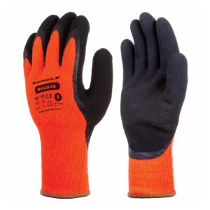 BMG848 Acrylic, Polyester/Foam Latex Palm/Thumb Grip Glove (Pack of 10)