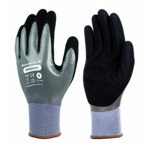 BMG201 Multi Purpose Polyester/Sandy Nitrile Glove (Pack of 10)