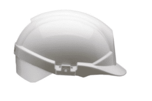 Centurion Reflex White Slip Ratchet Helmet With Silver Flash