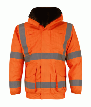 GEYSER: HYDRA MATRIX BOMBER JACKET ORANGE