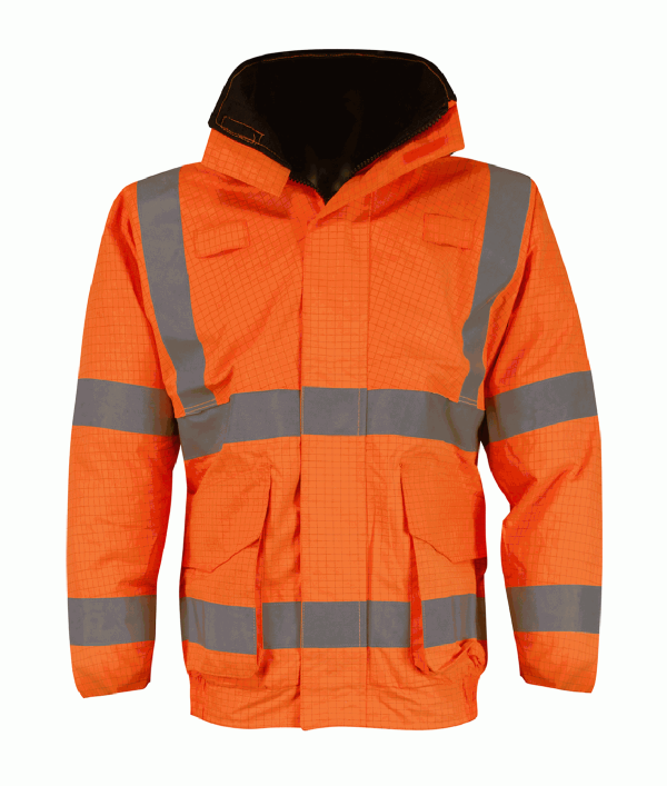 GEYSER: HYDRA MATRIX BOMBER JACKET ORANGE