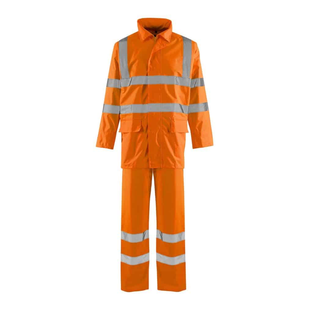 Supertouch Hi Vis Orange Rail Spec Lite Rainsuit