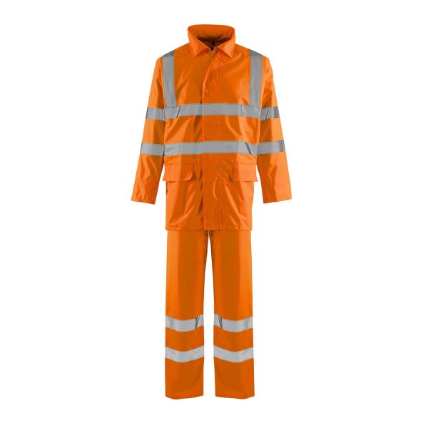 Supertouch Hi Vis Orange Rail Spec Lite Rainsuit