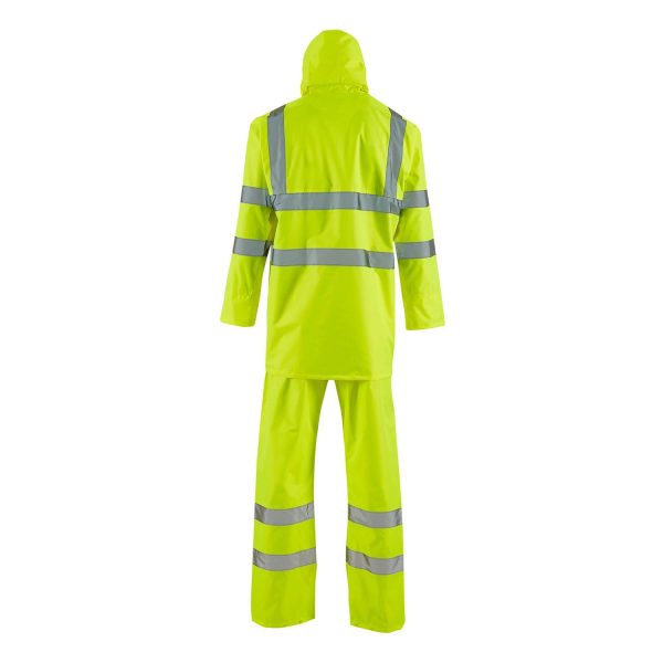 Supertouch Hi-Vis Yellow Lite Rainsuit - Image 2