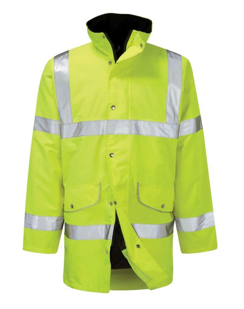 Hi Vis Rapier Yellow Breathable Coat