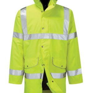 Hi Vis Rapier Yellow Breathable Coat