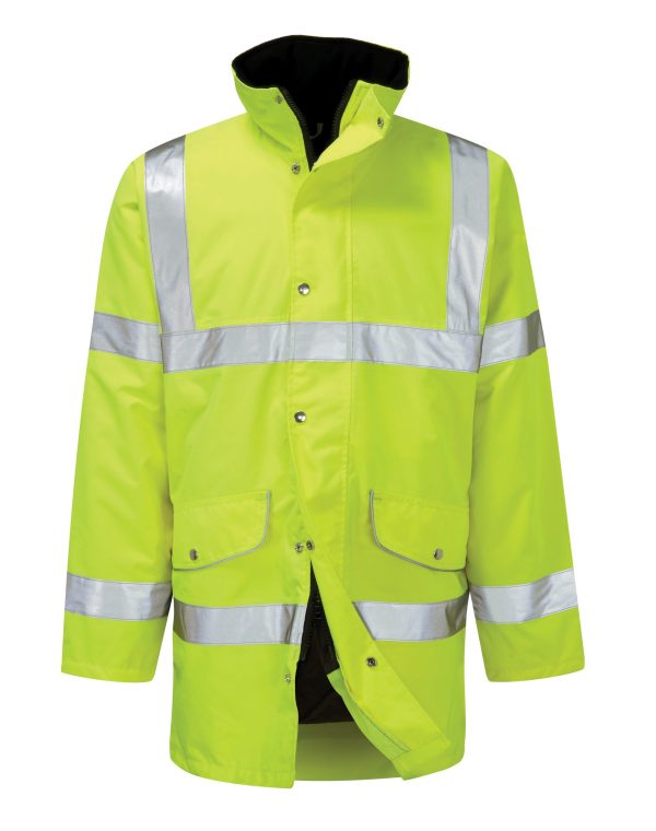 Hi Vis Rapier Yellow Breathable Coat