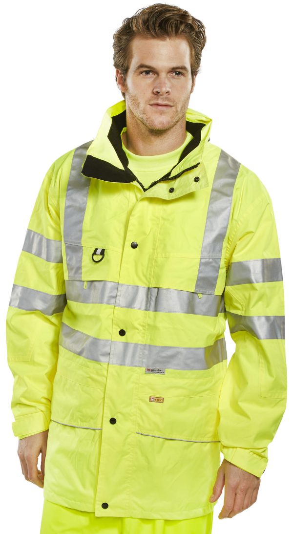 Carnoustie Hi Vis Yellow Waterproof Jacket
