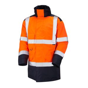 LEO Tawstock ISO 20471 Class 3 Anorak Orange/Navy