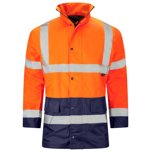 2 Tone Hi Vis Parka Jacket - Image 3