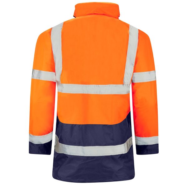 2 Tone Hi Vis Parka Jacket - Image 2