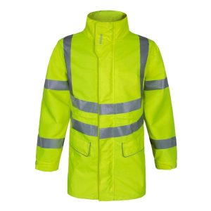 AQUA HI-VIS RIPSTOP BREATHABLE JACKET YELLOW