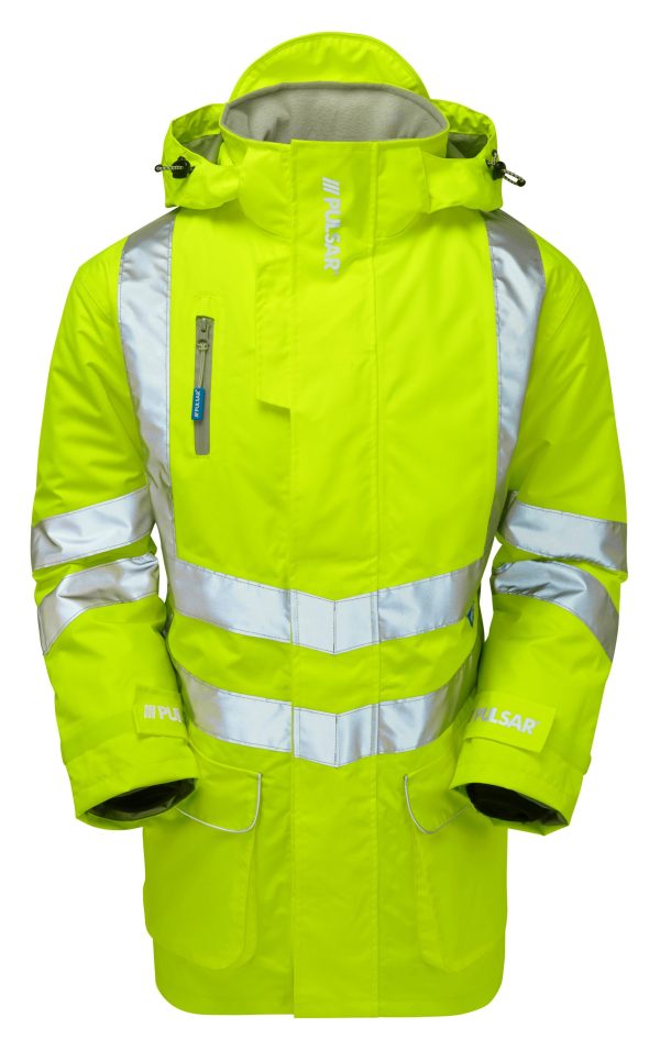 Pulsar Hi Vis Padded Storm Coat (P187)