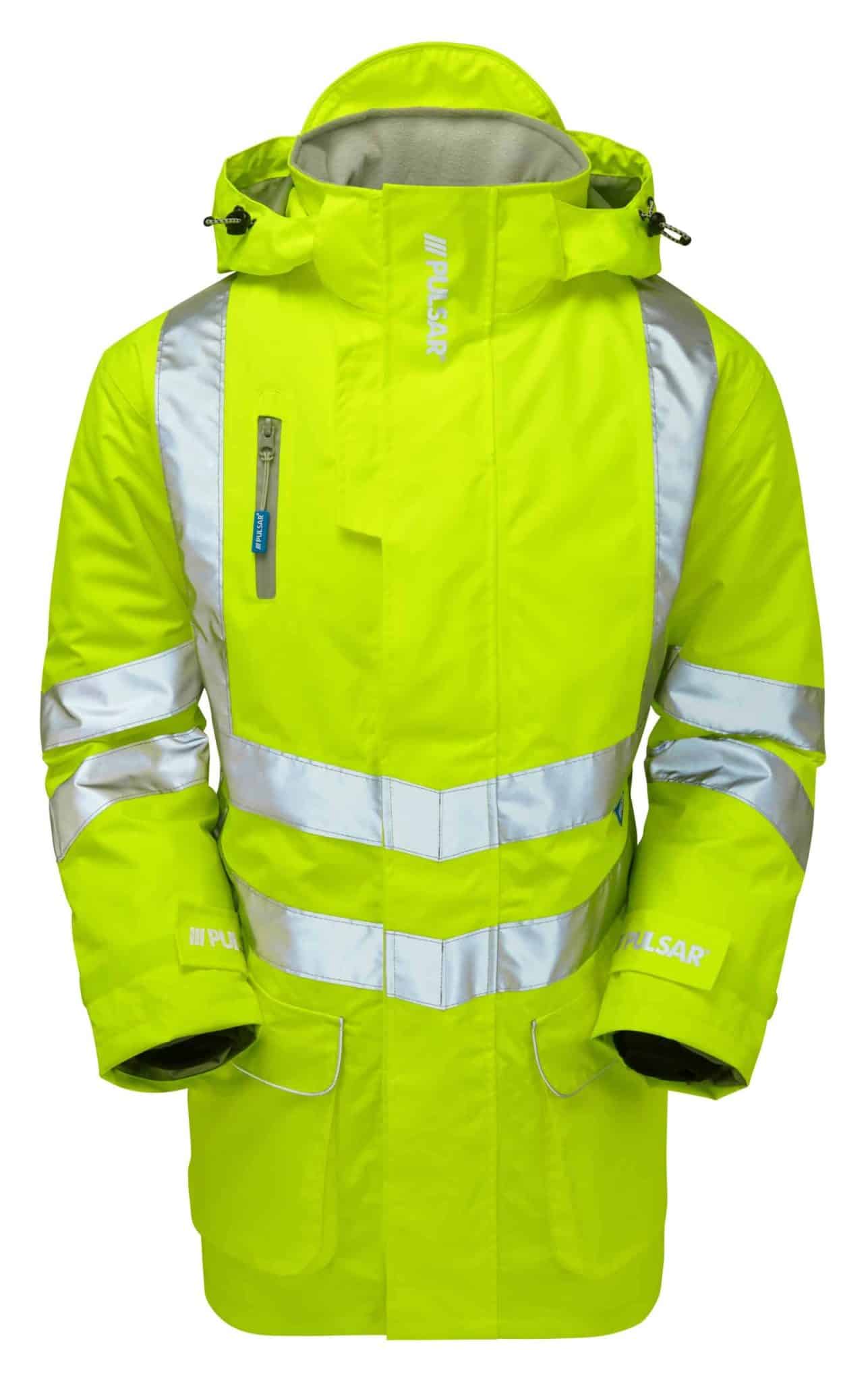 Pulsar Hi Vis Padded Storm Coat (P187)