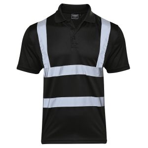 Hi Vis Black Polo Shirt