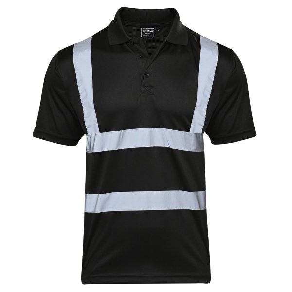 Hi Vis Black Polo Shirt