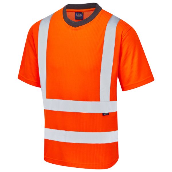 Leo Newport Hi Vis Class 2 Comfort T-Shirt - Image 2
