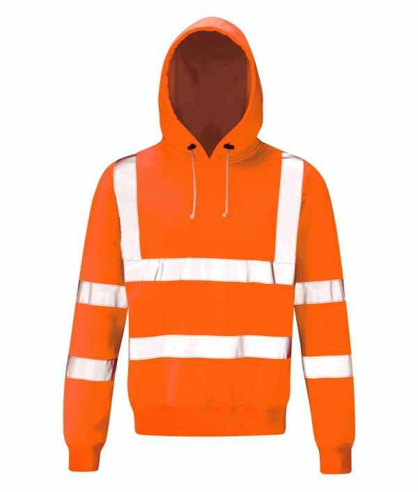 Hi Vis Rail Spec Hooded Sweatshirt (HVHSPR)