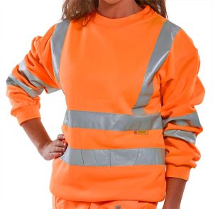 Hi Vis Orange Rail Spec Sweatshirt