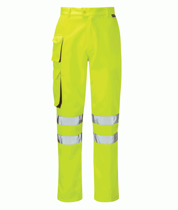 Gamma Hi Vis Yellow Combat Trousers