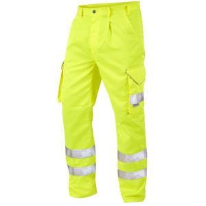 LEO Bideford ISO 20471 Class 1 Cargo Trouser Yellow