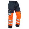 Leo Bideford Class 1 Cargo Trouser Orange/Navy