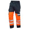 Leo Bideford Class 1 Cargo Trouser Orange/Navy - Image 2