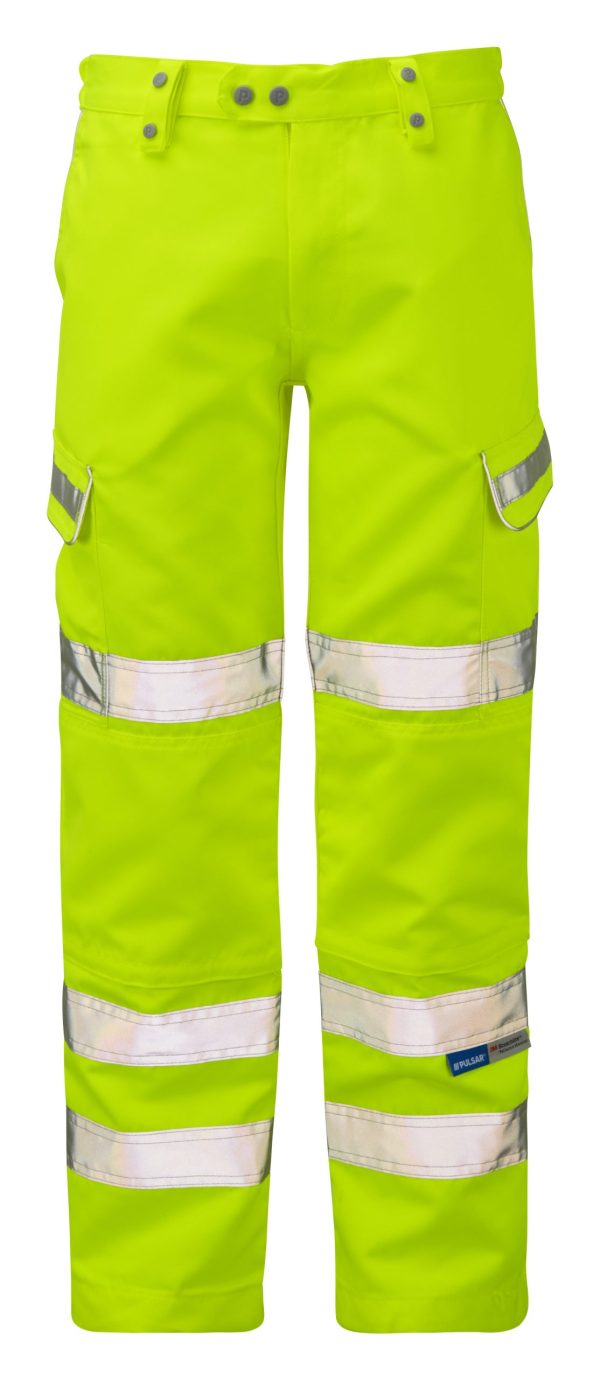 Pulsar Hi Vis Yellow Combat Trousers (P346)