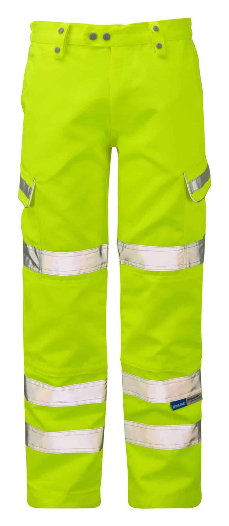 Pulsar Hi Vis Yellow Combat Trousers (P346)