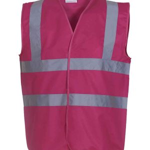 YOKO Hi Vis 2 Band Waistcoat (YK102) HVW100