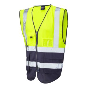 Leo Lynton Class 1 Superior Waistcoat Yellow/Navy