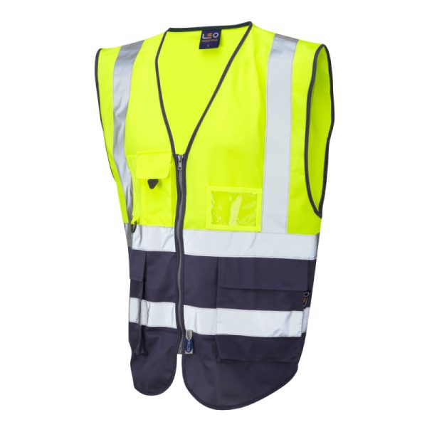 Leo Lynton Class 1 Superior Waistcoat Yellow/Navy