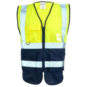 Class 1 Superior Waistcoat Yellow/Navy