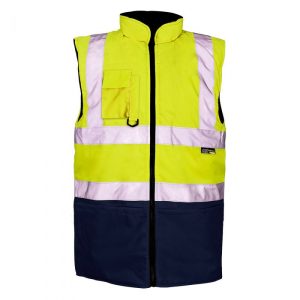 Supertouch Yellow/Navy 2 Tone Bodywarmer (H109)