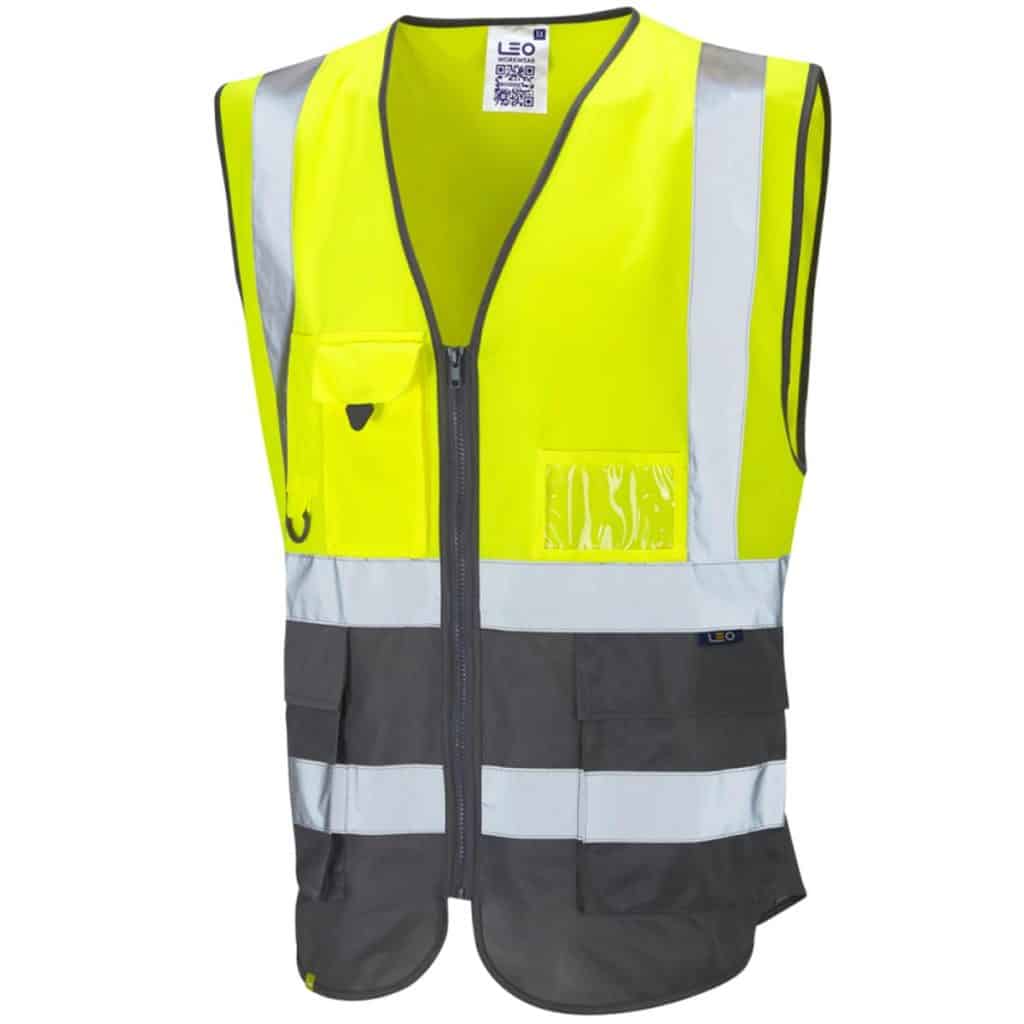 Leo Lynton Class 1 Superior Waistcoat Yellow/Grey