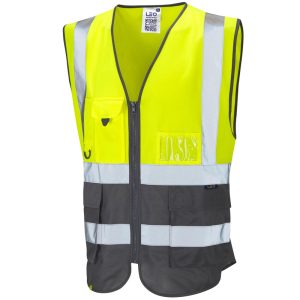 Leo Lynton Class 1 Superior Waistcoat Yellow/Grey