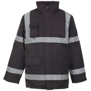 Security Parka w Reflective Tape