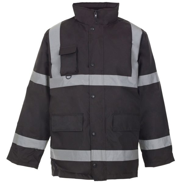 Security Parka w Reflective Tape