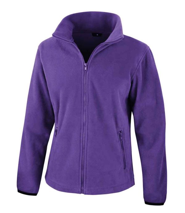 Result Core Ladies Fashion Fit Purple Outdoor Fleece - RS220F
