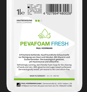 Pevafoam Fresh Hand Soap 1L (Case of 6)