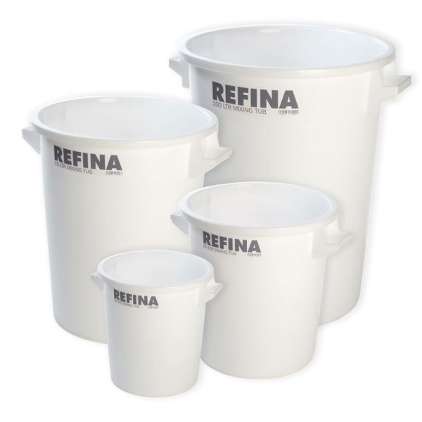 Refina Heavy Duty White Plasterers Mixing Tubs