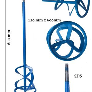 Pro HD SDS Plaster Mixing Paddle Whisk Negative 600mm x 120mm
