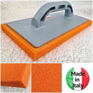 Orange Plasterers Rendering FINE Rubber Sponge Float 11" x 5"