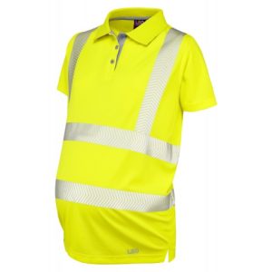 Lovacott ISO 20471 Class 2 Coolviz Ultra Women's Maternity Polo Shirt Yellow