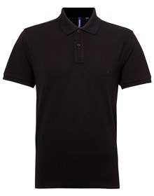 AQ015 Men’s polycotton blend polo Black