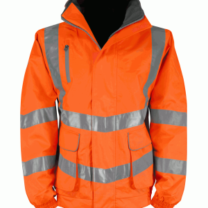 Hi Vis Cutlass 2 Orange Rail Spec Breathable Bomber Jacket (Pro Rail) HVRBJ