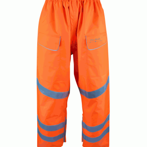 Hi Vis Bolster Orange Rail Spec Waterproof Combat Style Over Trouser (Pro Rail)