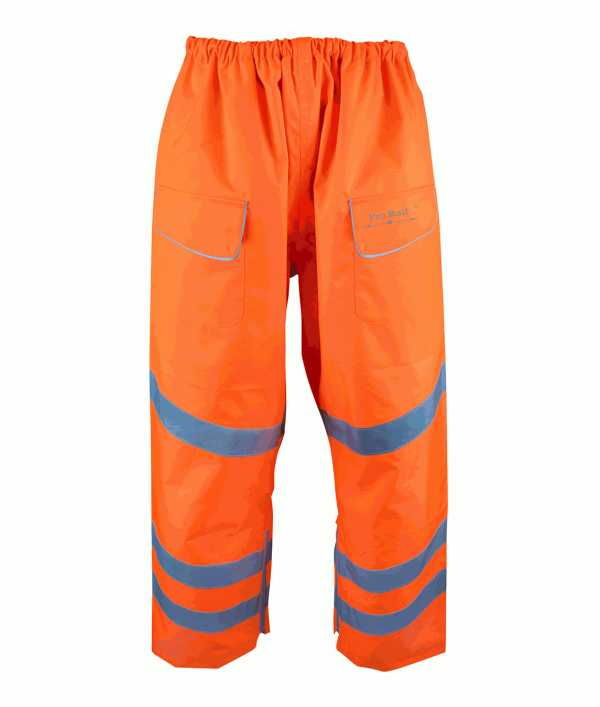 Hi Vis Bolster Orange Rail Spec Waterproof Combat Style Over Trouser (Pro Rail)