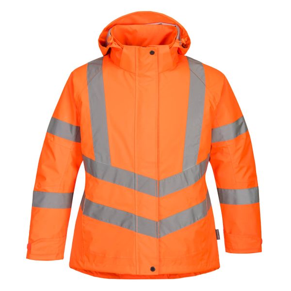 Women's Hi-Vis Rail Spec Winter Jacket - LW74 - Image 2